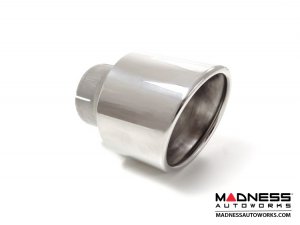 Alfa Romeo Stelvio Custom Exhaust Tips - Ragazzon - Stainless Steel - Slash Cut